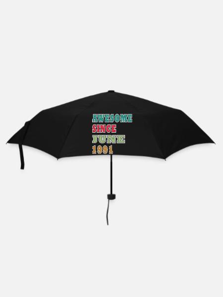 Awesome Seit Juni 1991 - Regenschirm (klein) - Schwarz