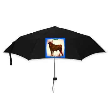 taureau - Parapluie standard - noir - Devant