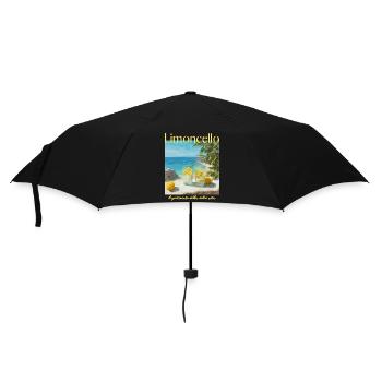 Limonecello am Strand - Regenschirm (klein) - Schwarz - Vorne