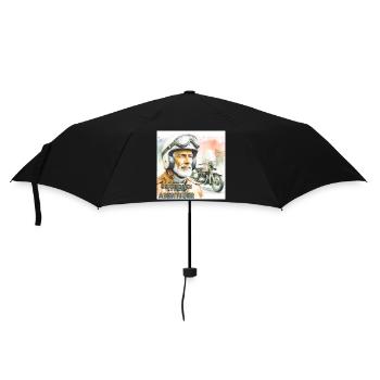 Geschichten und Abenteuer - Regenschirm (klein) - Schwarz - Vorne