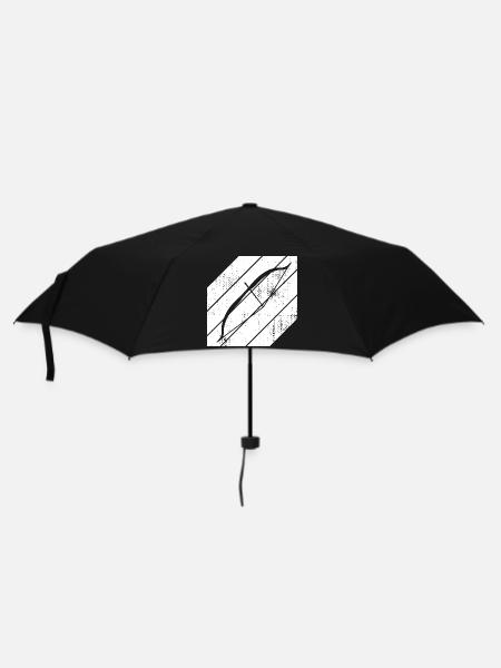 Bogensport Skizze - Regenschirm (klein) - Schwarz
