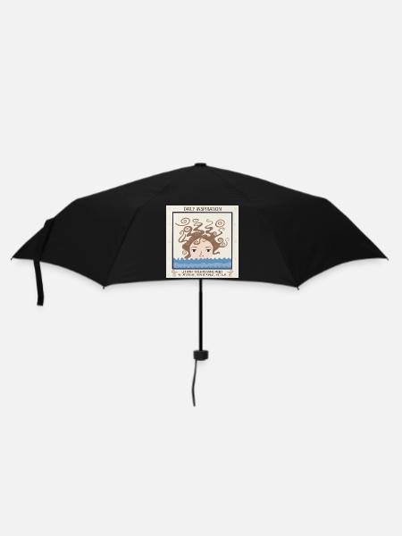Sea of Tranquility and Thoughts - Umbrella (small) - black