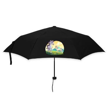 Les licornes au Sonnenfeld - Parapluie standard - noir - Devant