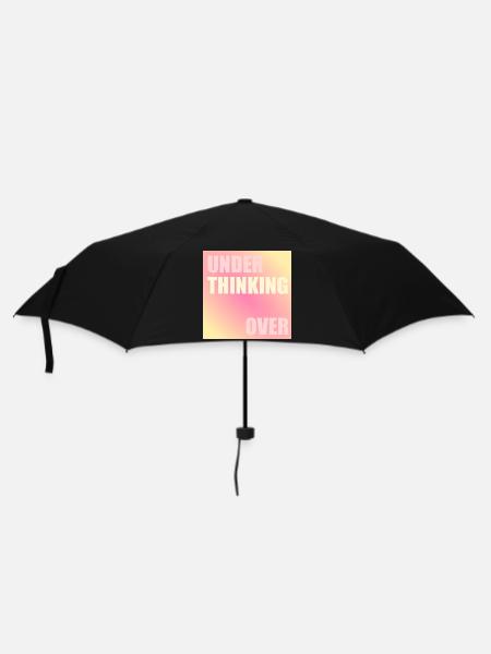 Denken - Regenschirm (klein) - Schwarz