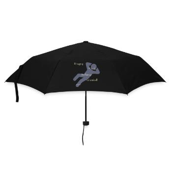 Müssiggang ist nur für Mittelmässige verhängnisvol - Regenschirm (klein) - Schwarz - Vorne