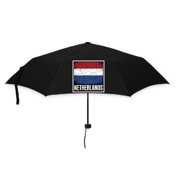 Dutch Flag | Vintage Made In The Netherlands Gift  - Parapluie standard - noir - Devant