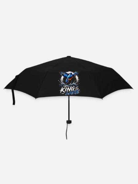 König des See-Eisvögels - Regenschirm (klein) - Schwarz