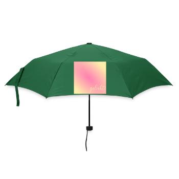 Geliebt Nachricht Liebe - Regenschirm (klein) - Flaschengrün - Vorne