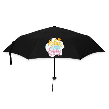 Détendez-vous et profitez des vacances d’été - Parapluie standard - noir - Devant