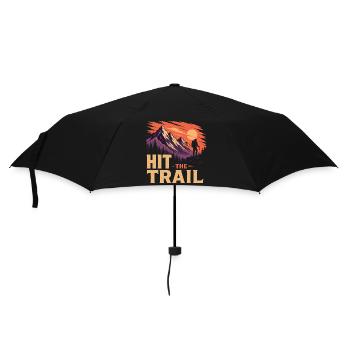 Hit the Trail - Outdoor Adventure - Umbrella (small) - black - Front
