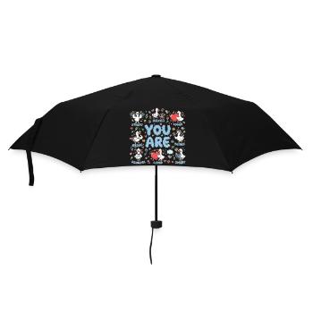 You Are: Bold Positivity with Geese - Umbrella (small) - black - Front
