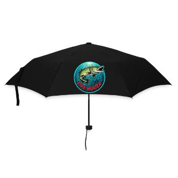Motif de la pêche au brochet - Parapluie standard - noir - Devant