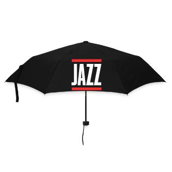 Jazz Bold Block-Typografie - Regenschirm (klein) - Schwarz - Vorne