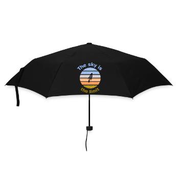 Bitcoin Rakete - Regenschirm (klein) - Schwarz - Vorne