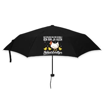 Hühnerflüsterer Huhn Hühnerhalter Hühner - Regenschirm (klein) - Schwarz - Vorne