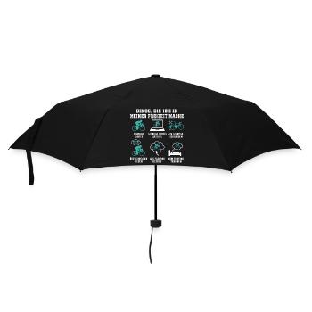 Dinge Die Ich In Meiner Freizeit Mache Fahrrad - Regenschirm (klein) - Schwarz - Vorne