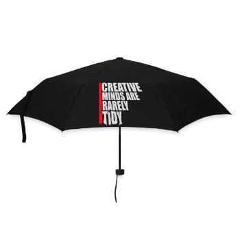 Creative Minds Are Rarely Tidy Funny Creative Logo - Umbrella (small) - black - Front