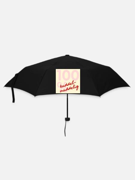 Kuddelmuddelig 100 Prozent - Chaos - Regenschirm (klein) - Schwarz