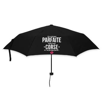 Je Ne Suis Pas Parfaite Mais Je Suis Corse Et C... - Parapluie standard - noir - Devant