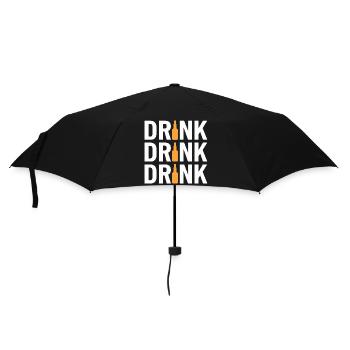DRINK DRINK DRINK Funny Party Motif For - Umbrella (small) - black - Front