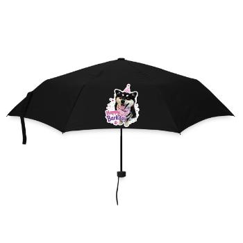 Happy Barkday Finnish Lapphund - Umbrella (small) - black - Front