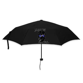 Galaxie Death Metal Totenkopf  - Regenschirm (klein) - Schwarz - Vorne