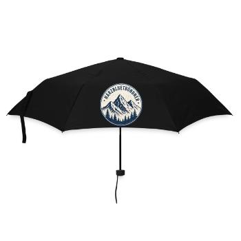 Bündner Härzbluetbündner - Regenschirm (klein) - Schwarz - Vorne