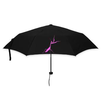 Gottesanbeterin pink - Regenschirm (klein) - Schwarz - Vorne