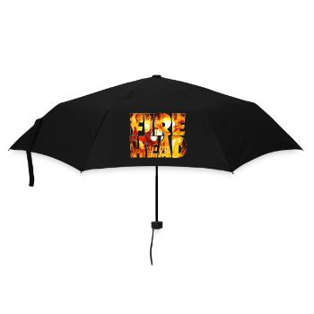 Feuerkopf lettering made of flames - Umbrella (small) - black - Front