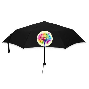 Rainbow Dandelion - Umbrella (small) - black - Front