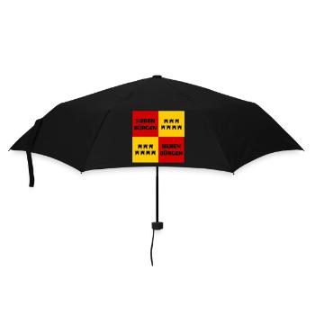 Siebenbürgen Quadrat Muster - Regenschirm (klein) - Schwarz - Vorne