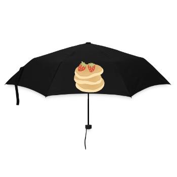 Strawberry Pancake Stack - Umbrella (small) - black - Front