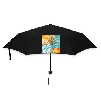 Balearic Islands Tie-Dye - Umbrella (small) - black - Front