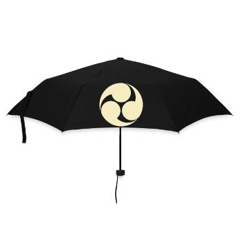 Kobayakawa jaune pâle Oriental Vintage - Parapluie standard - noir - Devant