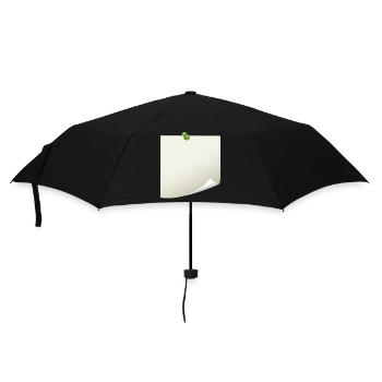 Post-it Zettel - Regenschirm (klein) - Schwarz - Vorne
