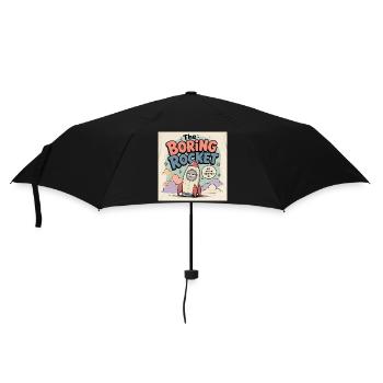 The Boring Rocket - Umbrella (small) - black - Front