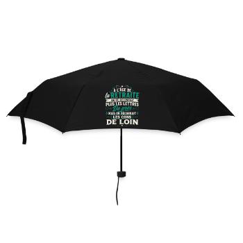 Avec l'age on reconnaît les cons de loin - Parapluie standard - noir - Devant