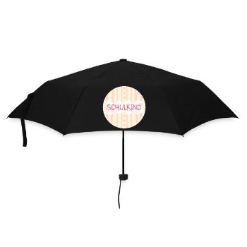 Schulkind 2026 Herz - Regenschirm (klein) - Schwarz - Vorne