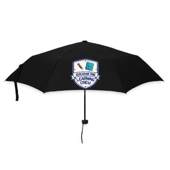 Ausbildungszeit | Learning Crew Shirt - Regenschirm (klein) - Schwarz - Vorne