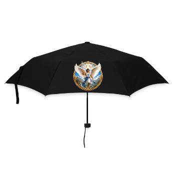 Engel - Regenschirm (klein) - Schwarz - Vorne