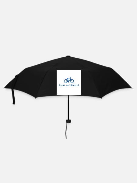 Immer auf Rädern Fahrraddesign - Regenschirm (klein) - Schwarz