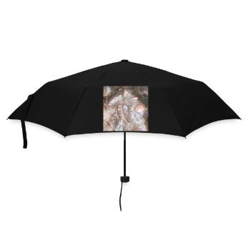 Abstrakte perlmuttartige Perle - Regenschirm (klein) - Schwarz - Vorne