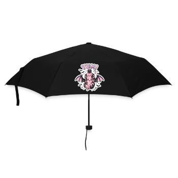 Yum Bat Pastel Goth-Aufkleber - Regenschirm (klein) - Schwarz - Vorne