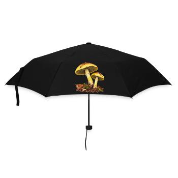Pilz Falscher Gelbling - Regenschirm (klein) - Schwarz - Vorne