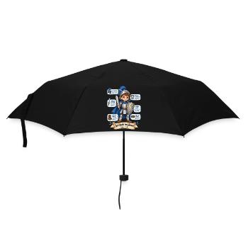 Ritter des Glaubens - Waffenrüstung Gottes - Regenschirm (klein) - Schwarz - Vorne