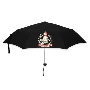 Opa Modus Immer Aktiv Lustiger Rentner Spruch - Regenschirm (klein) - Schwarz - Vorne
