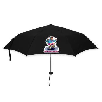 Retro 90er Skater Boy Cartoon-Streetwear-Kunst - Regenschirm (klein) - Schwarz - Vorne