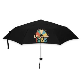 40. Geburtstag, 40 Jahre - Regenschirm (klein) - Schwarz - Vorne
