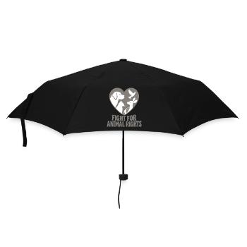 Fight For Animal Rights - Regenschirm (klein) - Schwarz - Vorne