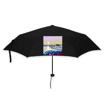 Westlich über die Wellen mit einem Pier - Regenschirm (klein) - Schwarz - Vorne